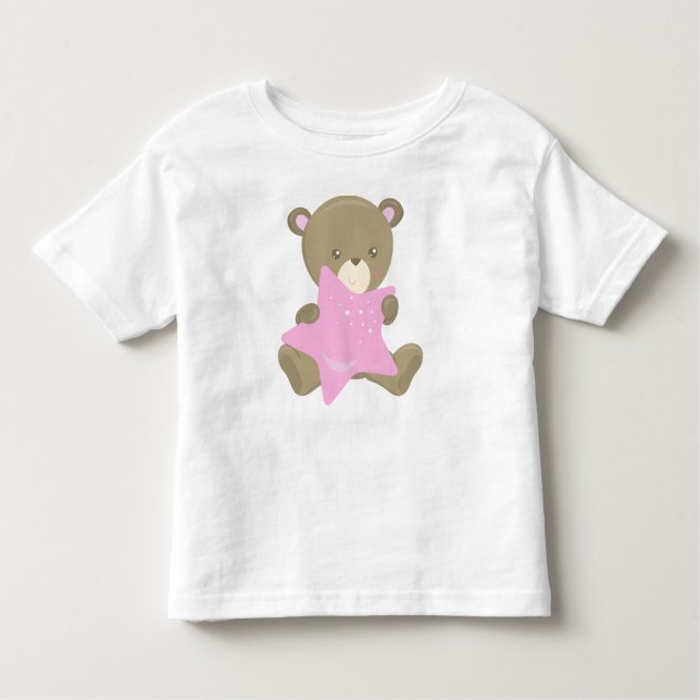 Camiseta De Bebé Oso Cubierto, Oso Pequeño, Oso Infantil, Oso Con E (Anverso)