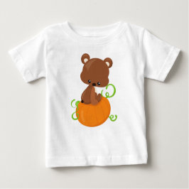 Camiseta De Bebé Oso Cubierto, Oso Pequeño, Oso Marrón, Calabaza