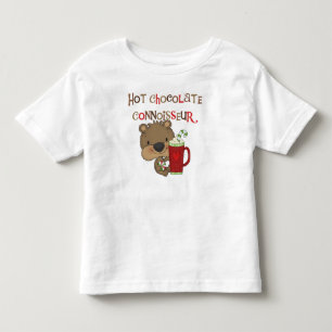 Camiseta De Bebé Oso de chico conocedor de chocolate caliente
