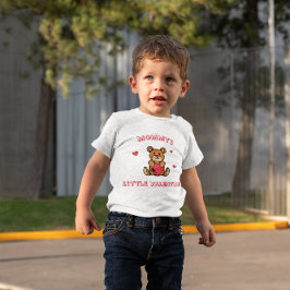 Camiseta De Bebé Oso de corazón pequeño San Valentín de mamá