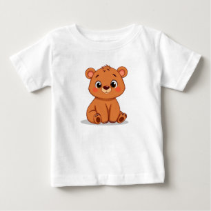 Camiseta De Bebé Oso de dibujos animados lindo