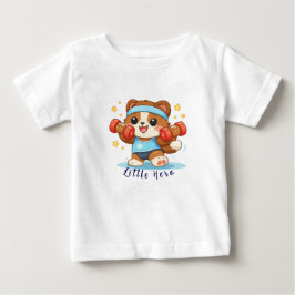 Camiseta De Bebé Oso de Fitness Adorable