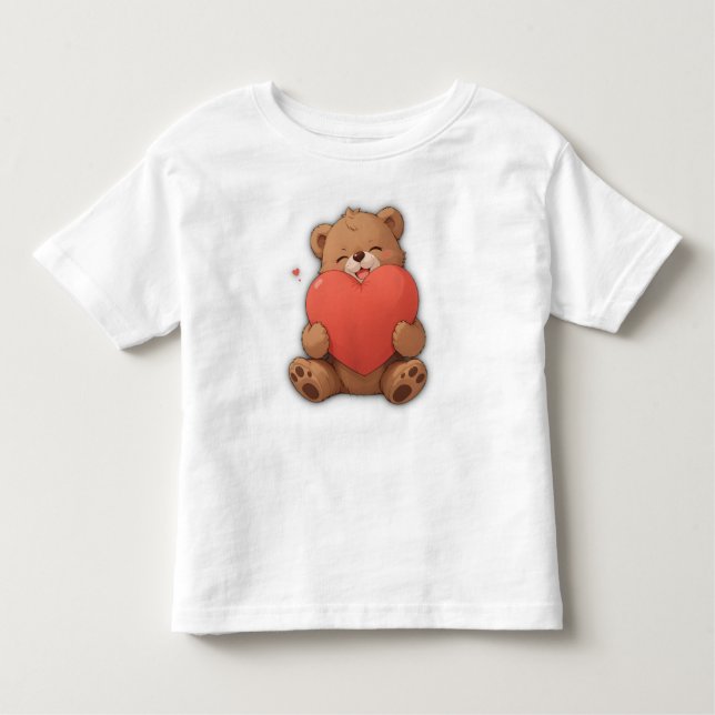 Camiseta De Bebé Oso de guarnición (Anverso)