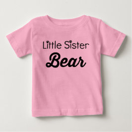 Camiseta De Bebé Oso de hermanita pequeña