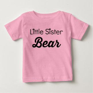 Camiseta De Bebé Oso de hermanita pequeña