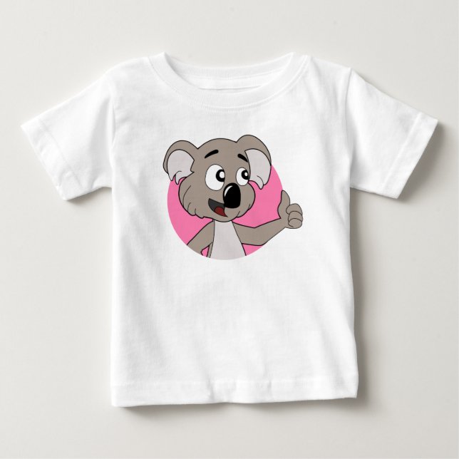 Camiseta De Bebé Oso de Koala personalizado bebé T-Shirt (Anverso)