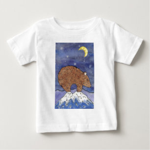 Camiseta De Bebé Oso de medianoche