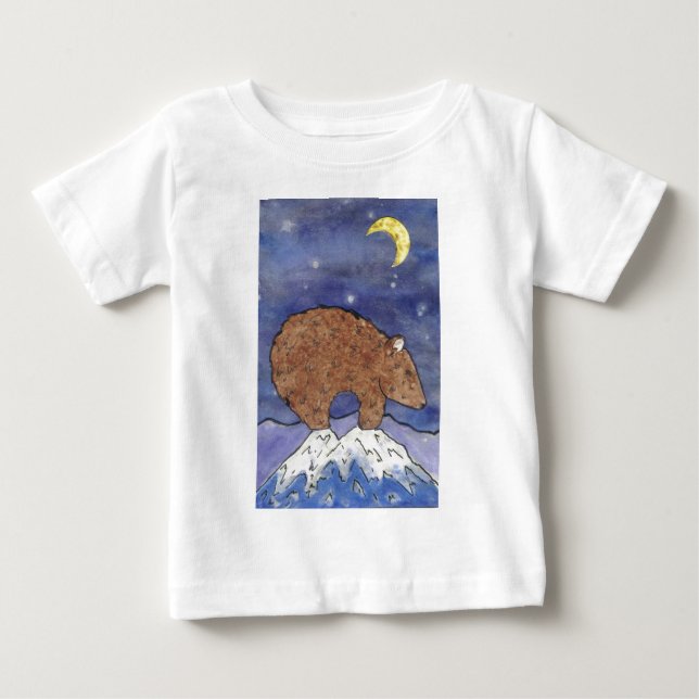 Camiseta De Bebé Oso de medianoche (Anverso)