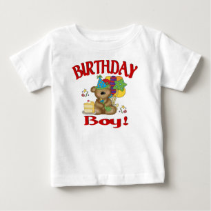 Camiseta De Bebé Oso de niño de cumpleaños