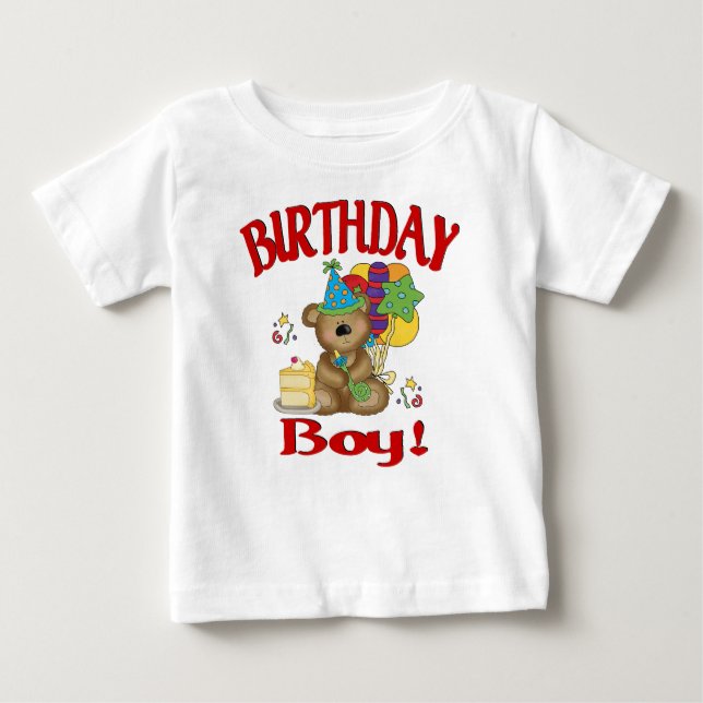 Camiseta De Bebé Oso de niño de cumpleaños (Anverso)