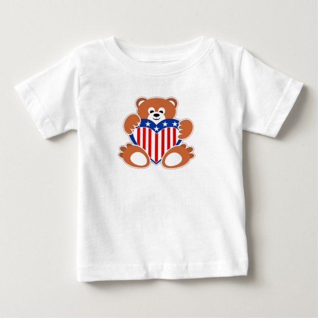 Camiseta De Bebé Oso de peluche (Anverso)