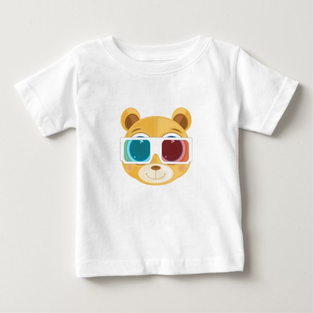 Camiseta De Bebé Oso de peluche - 3D (Anverso)
