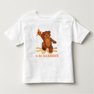Camiseta De Bebé Oso de peluche de Brown de la diversión con el