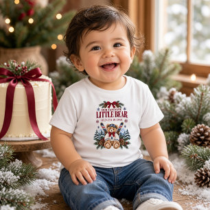 Camiseta De Bebé Oso de peluche de invierno personalizado para el p