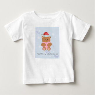 Camiseta De Bebé Oso de peluche de los Navidades de amor