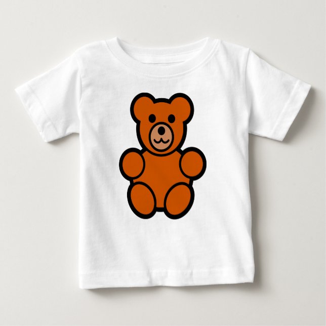 Camiseta De Bebé oso de peluche, juguete, lindo (Anverso)