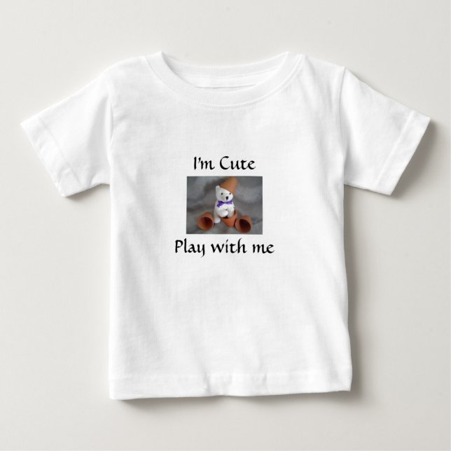 Camiseta De Bebé Oso de peluche juguetón (Anverso)