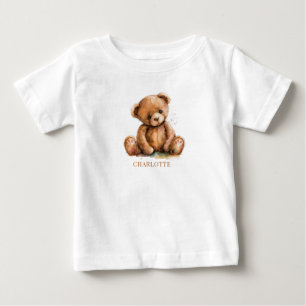 Camiseta De Bebé Oso de peluche personalizado lindo