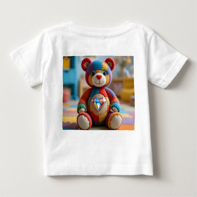 Camiseta De Bebé Oso De Teddy Con Sentido Colorido (Reverso)