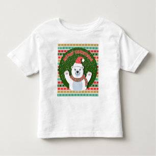 Camiseta De Bebé Oso de Teddy navideño