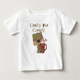 Camiseta De Bebé Oso del chica loco para el cacao