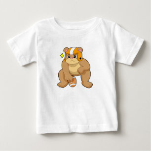 Camiseta De Bebé Oso en deportes de fútbol
