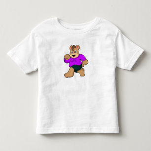 Camiseta De Bebé Oso en ejecución