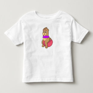 Camiseta De Bebé Oso en fitness con balón de ejercicio.PNG