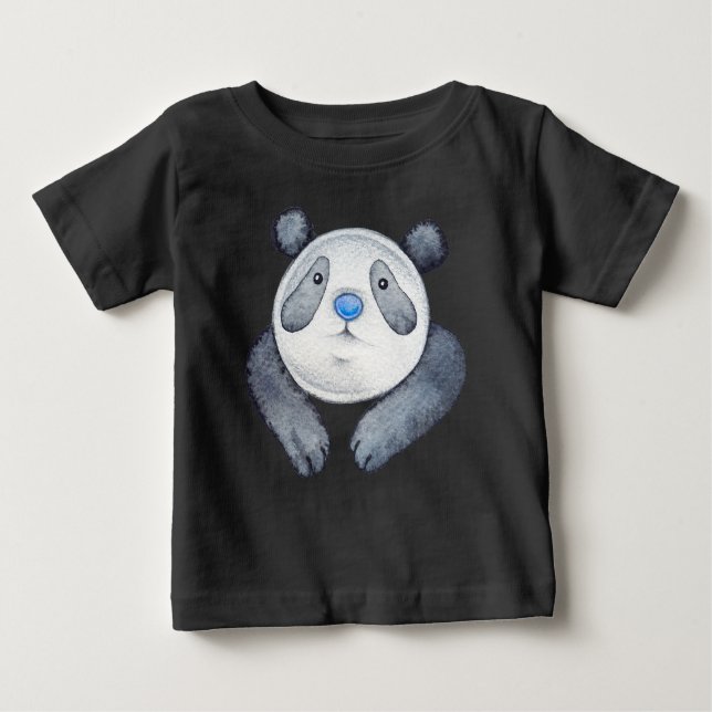 Camiseta De Bebé Oso Estúpico de Panda (Anverso)