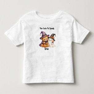 Camiseta De Bebé Oso Fantasma de Halloween Personalizado Lindo