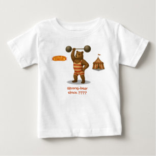 Camiseta De Bebé Oso fuerte personalizado