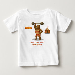 Camiseta De Bebé Oso fuerte personalizado