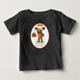 Camiseta De Bebé Oso fuerte personalizado