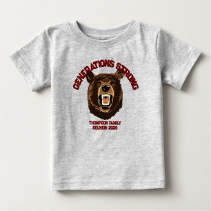 Camiseta De Bebé Oso “Generaciones Fuertes” Reunión Familiar Person