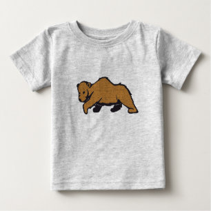 Camiseta De Bebé Oso Grizzly Rústico de Woodland Brown