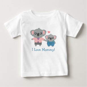 Camiseta De Bebé Oso Koala Lindo Mamá e Hijo