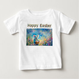 Camiseta De Bebé Oso Koala sosteniendo una canasta de huevos de Pas