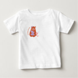 Camiseta de bebé oso lindo alegría de la infancia
