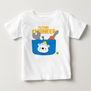Camiseta De Bebé Oso lindo del ingeniero 2 futuros para el bebé