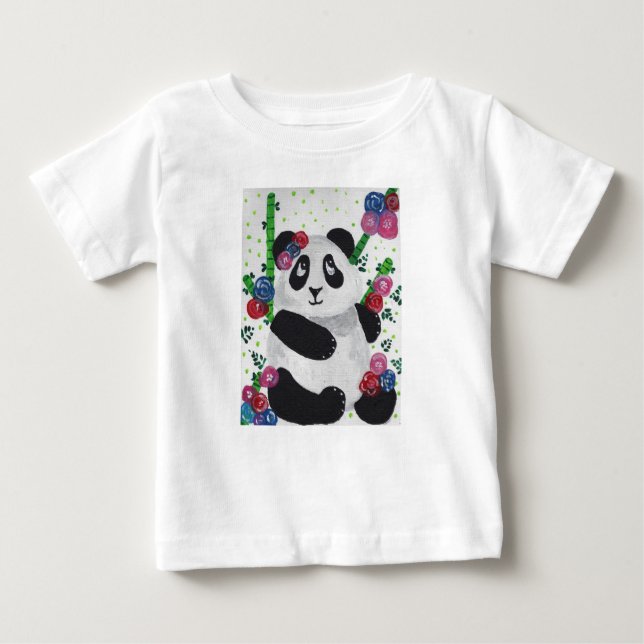 Camiseta De Bebé Oso Panda Dulcemente Adorable (Anverso)
