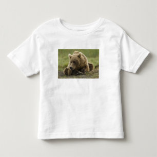 Camiseta De Bebé Oso pardo, o oso grizzly costero, Ursus