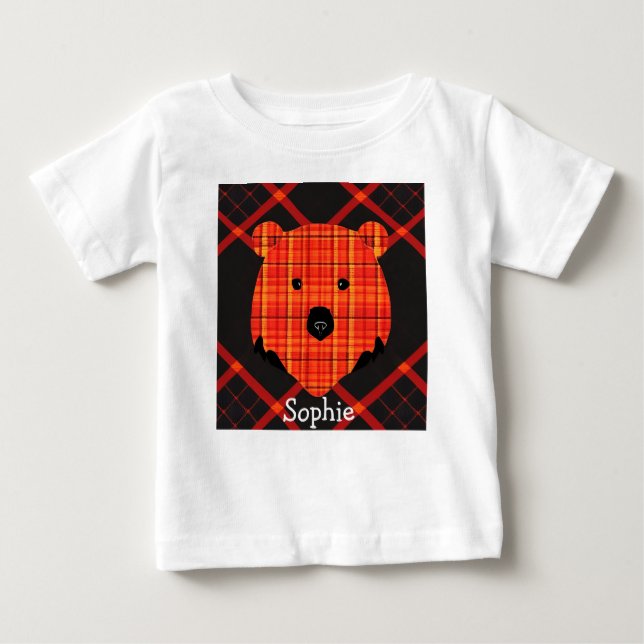 Camiseta De Bebé Oso pequeño del libro de historias (Anverso)