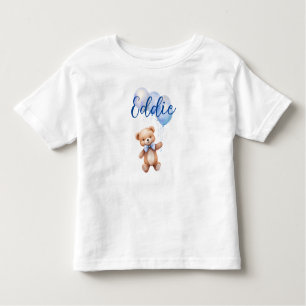 Camiseta De Bebé Oso pequeño y lindo en azul