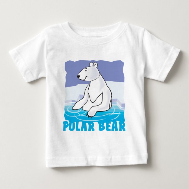 Camiseta De Bebé Oso polar amistoso del niño (Anverso)
