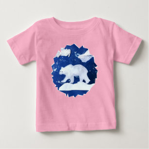 Camiseta De Bebé Oso polar "Arte de niños"