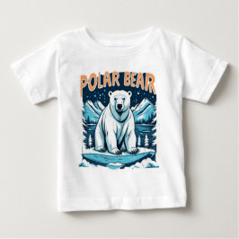 Camiseta De Bebé Oso polar de animales curados