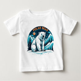 Camiseta De Bebé Oso polar de animales curados