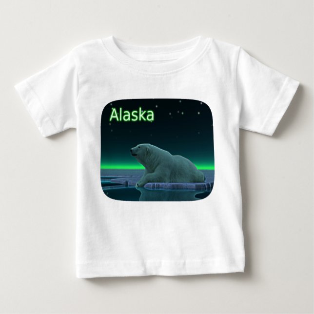 Camiseta De Bebé Oso polar del borde del hielo (Anverso)