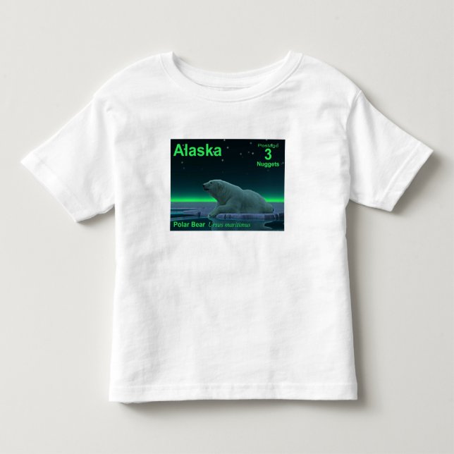 Camiseta De Bebé Oso polar del borde del hielo (Anverso)