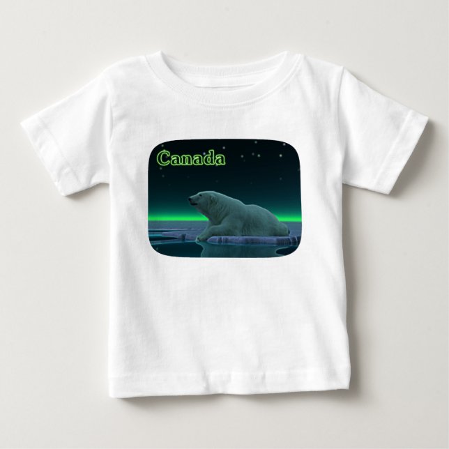Camiseta De Bebé Oso polar del borde del hielo (Anverso)
